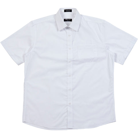 Paramount Short sleeve poplin shirt white