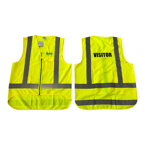 PBT Hi Vis Vest Lime Visitors