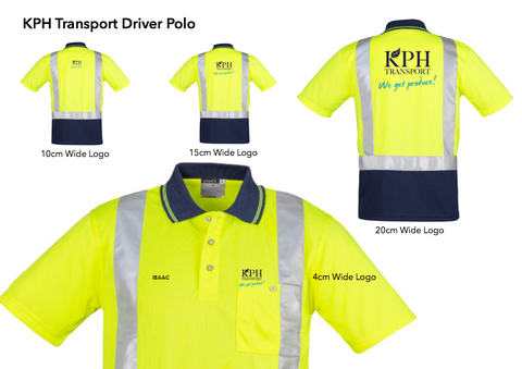 KPH Transport polo Lime/navy