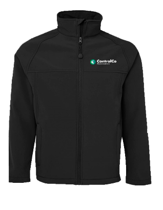 Mens soft shell layered jacket Black