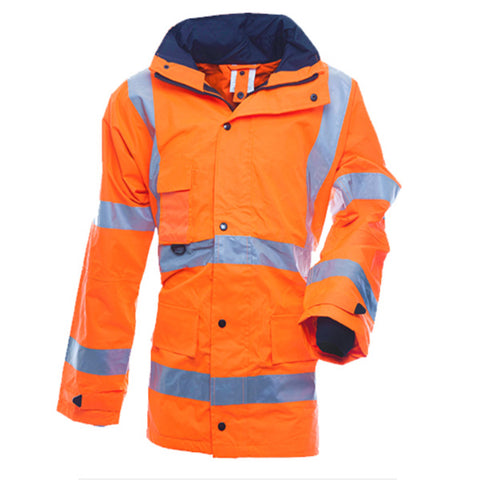 Hi-Vis Rain Jacket Orange