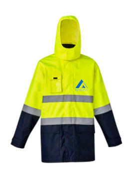 4 in 1  wet weather jacket Yellow/Navy